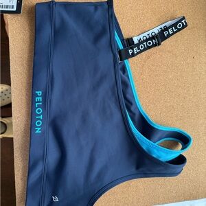 Peloton Navy and Teal Sports Bra